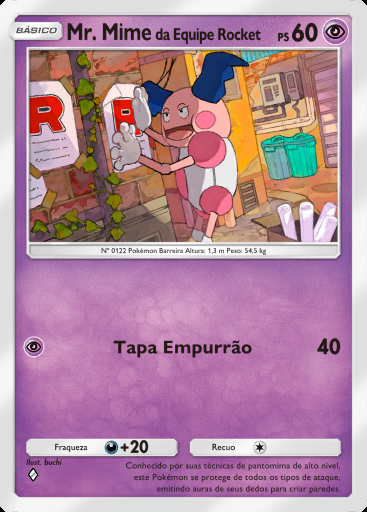 Mr. Mime da Equipe Rocket #029 · Ambições da Equipe Rocket (B4a)