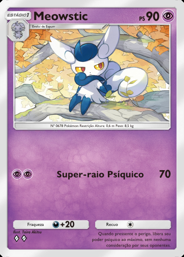 Meowstic #032 · Ambições da Equipe Rocket (B4a)