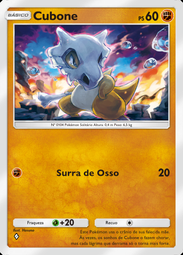 Cubone #035 · Ambições da Equipe Rocket (B4a)