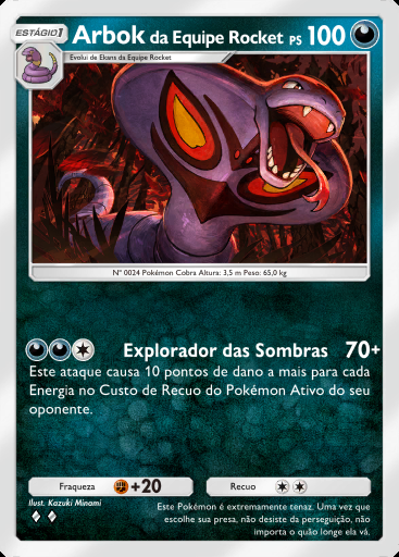 Arbok da Equipe Rocket #039 · Ambições da Equipe Rocket (B4a)