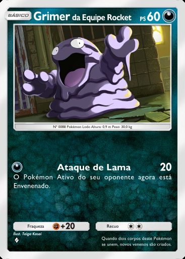 Grimer da Equipe Rocket #040 · Ambições da Equipe Rocket (B4a)