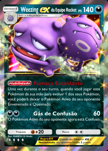 Weezing ex da Equipe Rocket #043 · Ambições da Equipe Rocket (B4a)