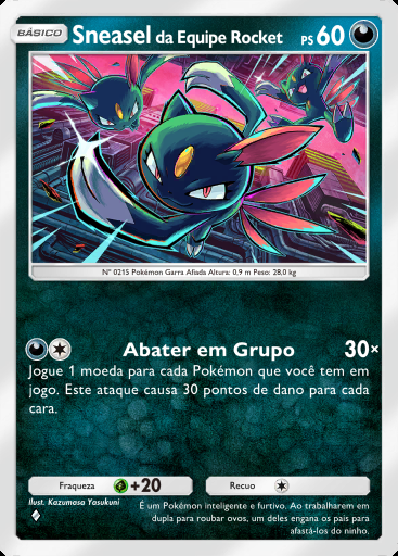 Sneasel da Equipe Rocket #044 · Ambições da Equipe Rocket (B4a)