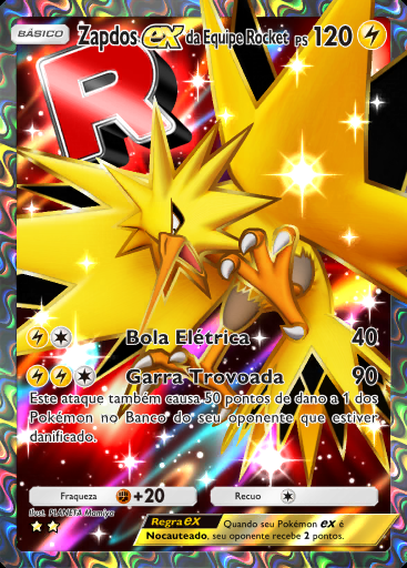 Zapdos ex da Equipe Rocket #081 · Ambições da Equipe Rocket (B4a)