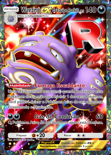 Weezing ex da Equipe Rocket #083 · Ambições da Equipe Rocket (B4a)