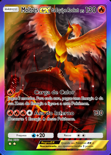 Moltres ex da Equipe Rocket #088 · Ambições da Equipe Rocket (B4a)