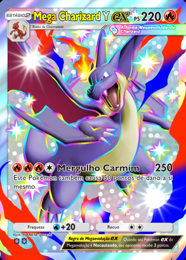 Mega Charizard Y ex #105 · Ambições da Equipe Rocket (B4a)