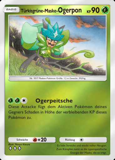 Türkisgrüne-Maske- Ogerpon #257 · Deluxepack: Mega (B4b)
