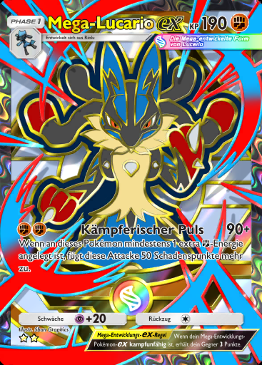 Mega-Lucario-ex #418 · Deluxepack: Mega (B4b)