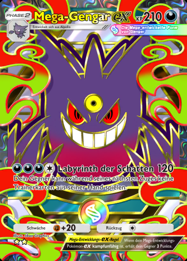 Mega-Gengar-ex #419 · Deluxepack: Mega (B4b)