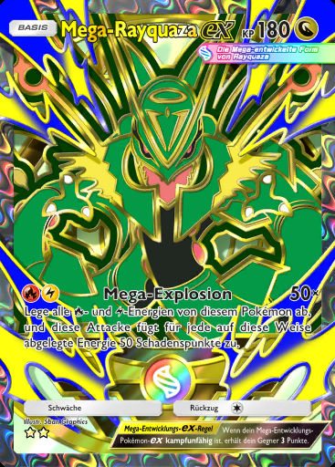 Mega-Rayquaza-ex #420 · Deluxepack: Mega (B4b)