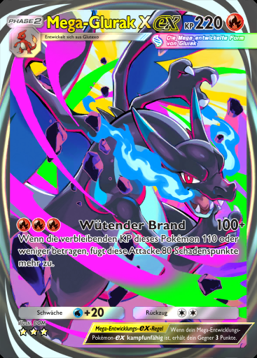 Mega-Glurak X-ex #425 · Deluxepack: Mega (B4b)