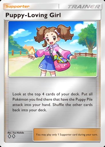Puppy-Loving Girl