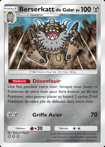 Berserkatt de Galar #335 · Booster de Luxe Méga (B4b)