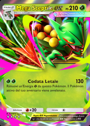 Mega Sceptile-ex #012 · Busta Deluxe Mega (B4b)