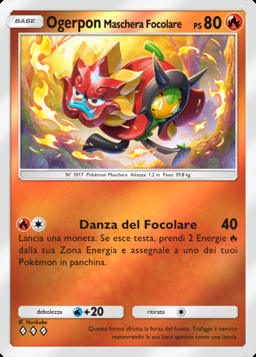Ogerpon Maschera Focolare #272 · Busta Deluxe Mega (B4b)