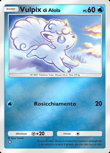 Vulpix di Alola #275 · Busta Deluxe Mega (B4b)