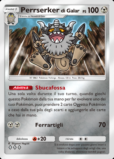 Perrserker di Galar #335 · Busta Deluxe Mega (B4b)