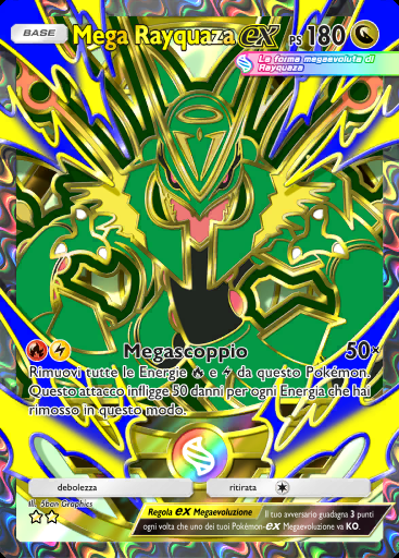 Mega Rayquaza-ex #420 · Busta Deluxe Mega (B4b)