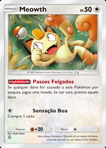 Meowth #180 · Pacote Deluxe Mega (B4b)