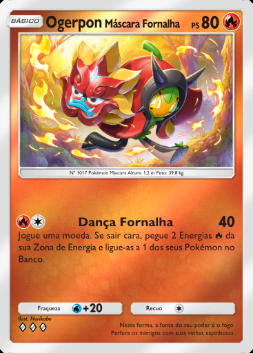 Ogerpon Máscara Fornalha #272 · Pacote Deluxe Mega (B4b)