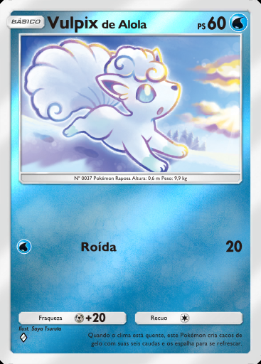 Vulpix de Alola #275 · Pacote Deluxe Mega (B4b)
