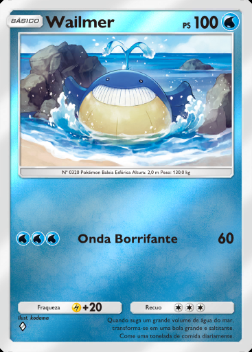 Wailmer #281 · Pacote Deluxe Mega (B4b)