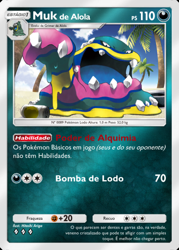 Muk de Alola #325 · Pacote Deluxe Mega (B4b)