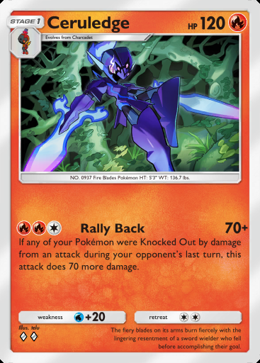 Ceruledge #028 · Dual Fusion (C1)