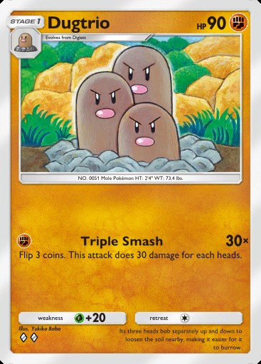 Dugtrio #068 · Dual Fusion (C1)