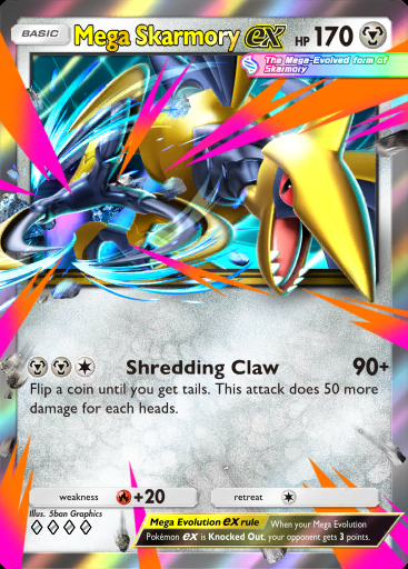Mega Skarmory ex #091 · Dual Fusion (C1)