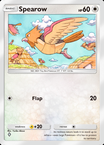 Spearow #105 · Dual Fusion (C1)