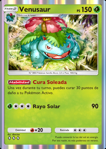 Venusaur #003 · Fusión Dual (C1)