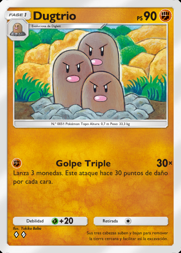 Dugtrio #068 · Fusión Dual (C1)