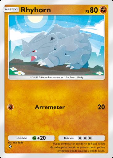 Rhyhorn #069 · Fusión Dual (C1)