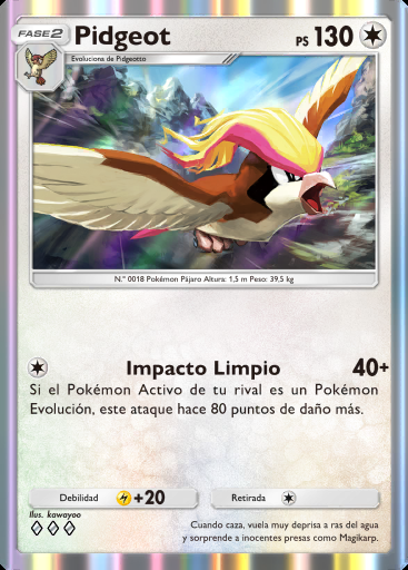 Pidgeot #104 · Fusión Dual (C1)