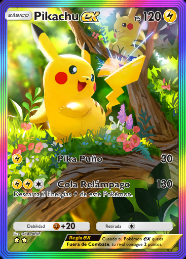 Pikachu ex #174 · Fusión Dual (C1)