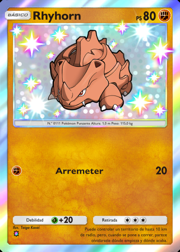 Rhyhorn #199 · Fusión Dual (C1)