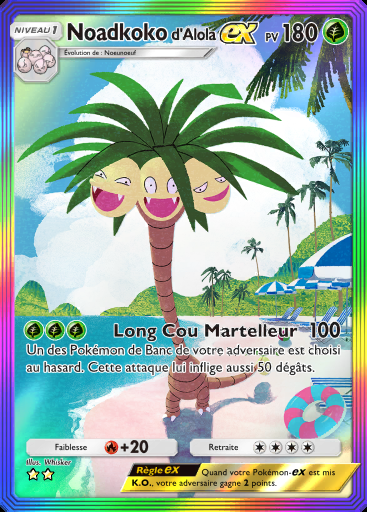 Noadkoko d'Alola-ex #171 · Fusion Double (C1)