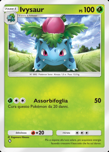 Ivysaur #002 · Fusione Duale (C1)