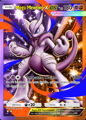 Mega Mewtwo X-ex #157 · Fusione Duale (C1)