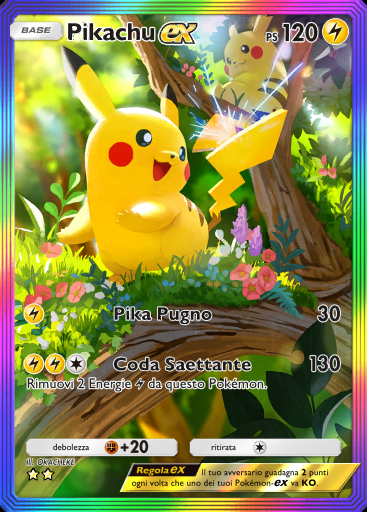 Pikachu-ex #174 · Fusione Duale (C1)