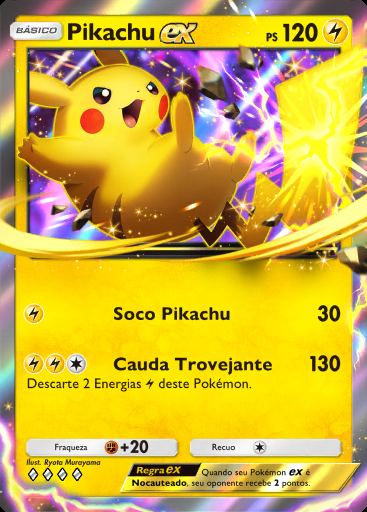 Pikachu ex #043 · Fusão Dupla (C1)