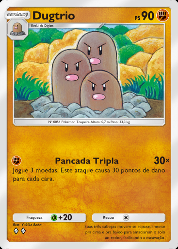 Dugtrio #068 · Fusão Dupla (C1)
