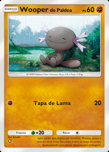 Wooper de Paldea #073 · Fusão Dupla (C1)