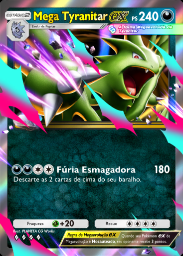 Mega Tyranitar ex #085 · Fusão Dupla (C1)