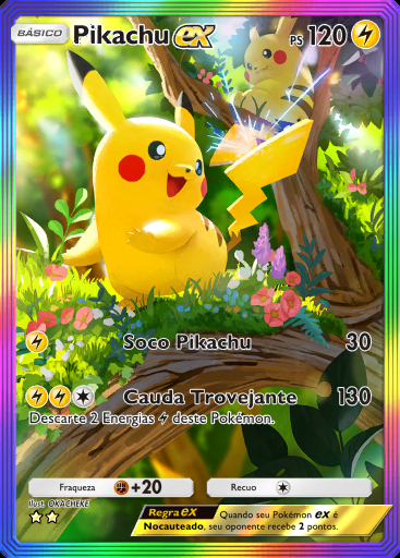 Pikachu ex #174 · Fusão Dupla (C1)