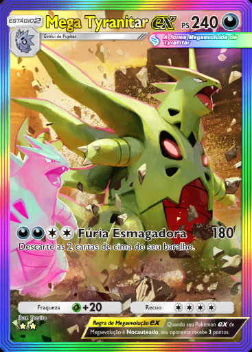 Mega Tyranitar ex #178 · Fusão Dupla (C1)