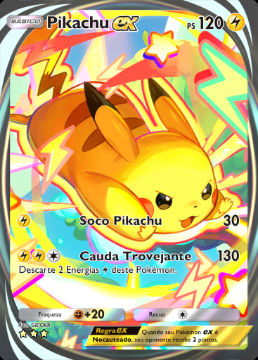 Pikachu ex #183 · Fusão Dupla (C1)