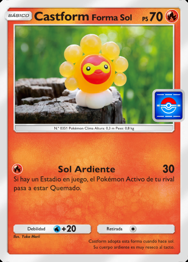 Castform Forma Sol
